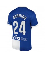 Atletico Madrid Pablo Barrios #24 Venkovní Dres 2023-24 Krátký Rukáv